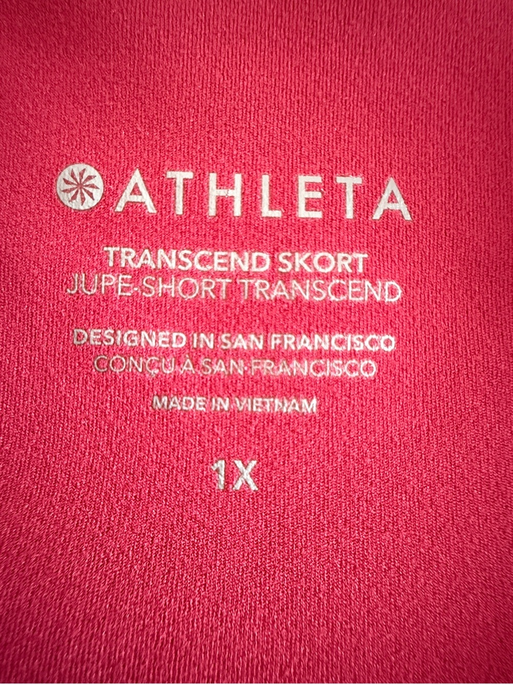 Athleta Transcend Skort Raspberry Pink Ruched Active 1X - Picture 8 of 14
